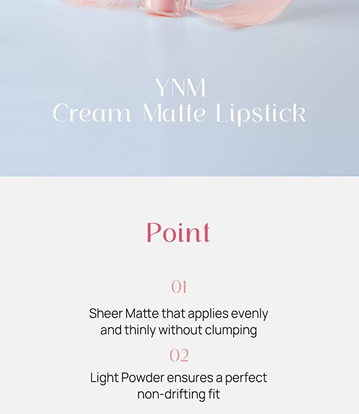 Ynm Cream Matt Lipstick - 6 Colors - #06 Plum Mauve