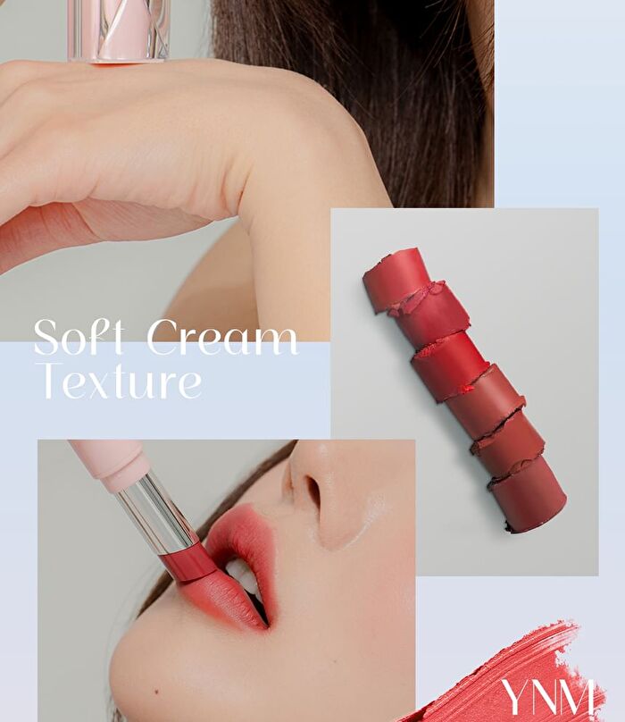Ynm Cream Matt Lipstick - 6 Colors - #06 Plum Mauve