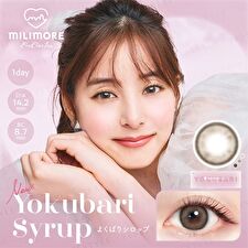 EverColor Milimore One-Day Color Lens Yokubari Syrup 10 pcs - P-2.50 (10 pcs)