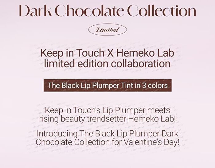 The Black Lip Plumper Tint Dark Chocolate Collection Set - 3 pcs