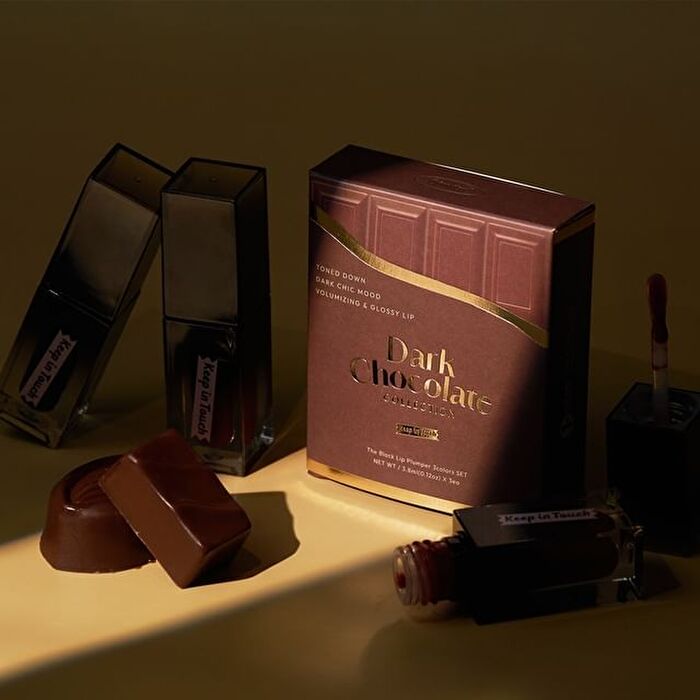 The Black Lip Plumper Tint Dark Chocolate Collection Set - 3 pcs