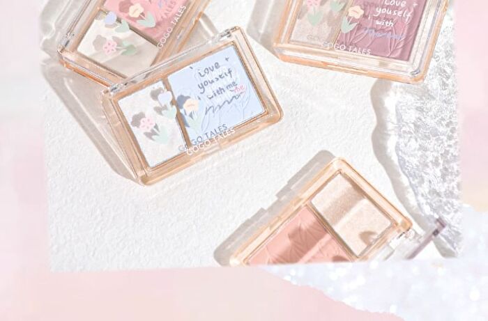 Gogo Tales Highlight Blush Palette - 2 Colors (2-3) - #G02 Sakura - 7.6g