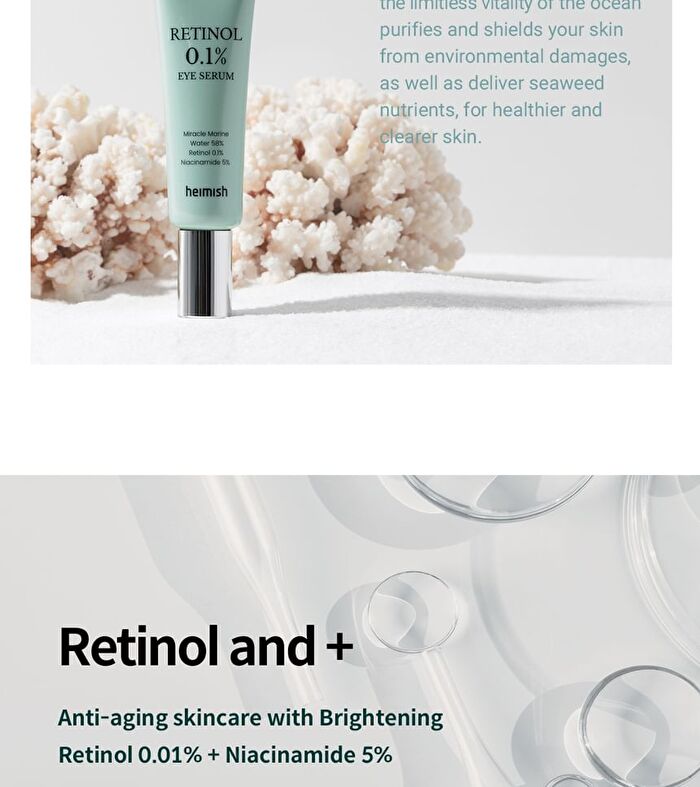 heimish Marine Care Retinol 0.1% Eye Serum - 2024 Version - 30ml