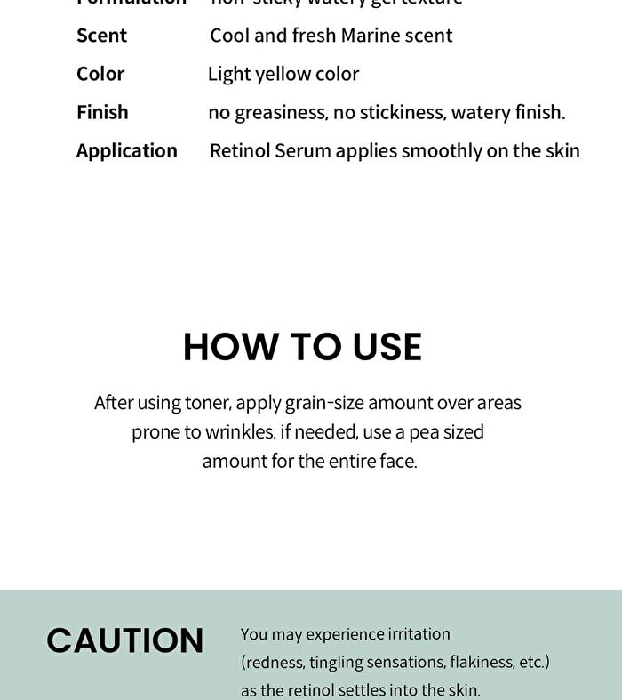 heimish Marine Care Retinol 0.1% Eye Serum - 2024 Version - 30ml