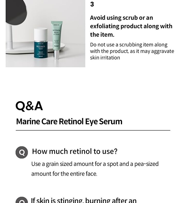 heimish Marine Care Retinol 0.1% Eye Serum - 2024 Version - 30ml