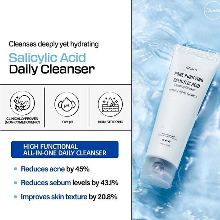 Jumiso Pore Purifying Salicylic Acid Foaming Cleanser - 2024 Version - 120g