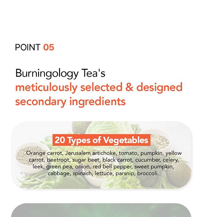 Foodology Burningology Tea - 7000mg x 15 sticks
