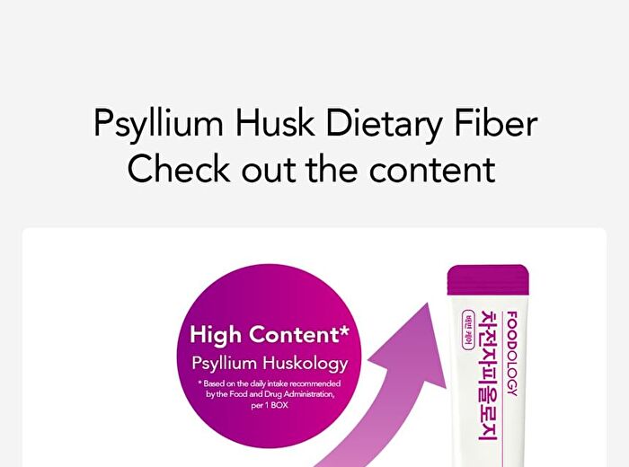 Foodology Psyllium Huskology - 6000mg x 20 sticks