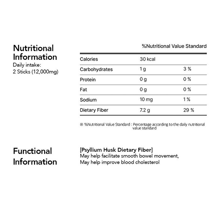 Foodology Psyllium Huskology - 6000mg x 20 sticks