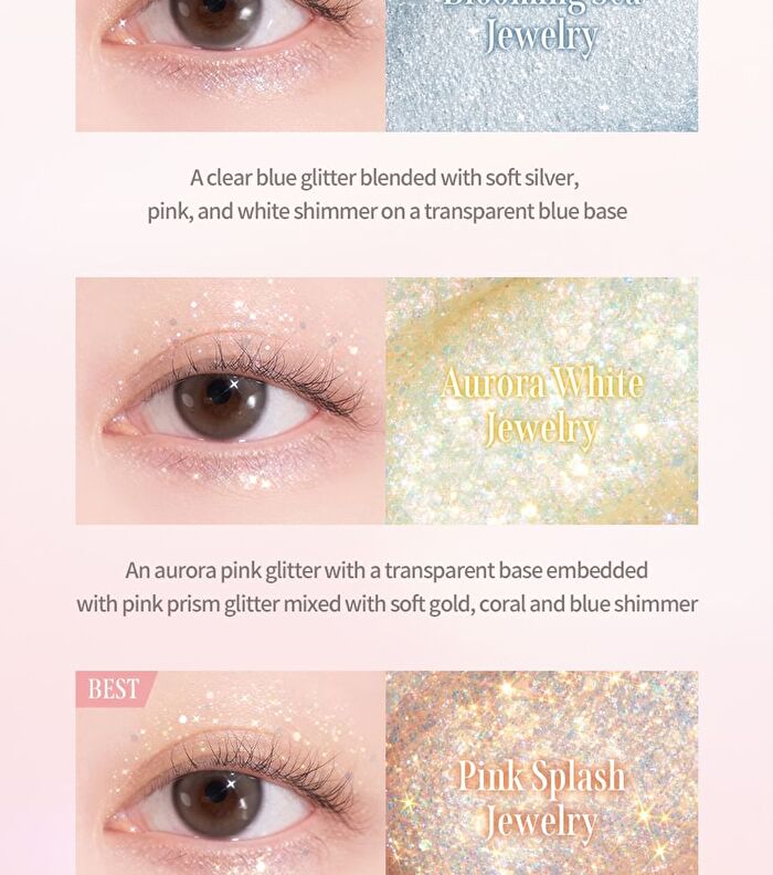 Fairy Jewel Eye Glitter - 6 Colors - #06 Blooming Sea Jewelry