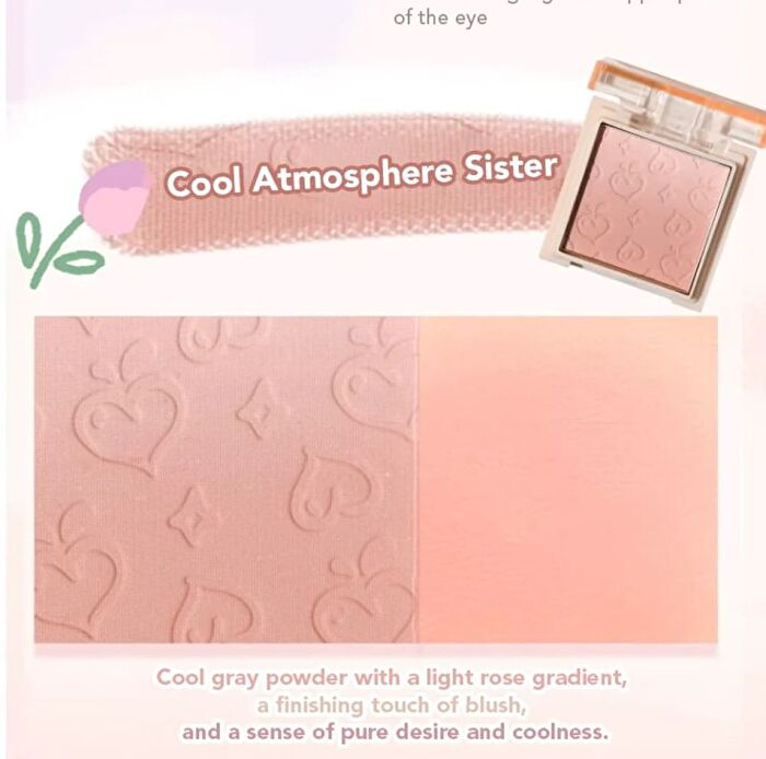 Gogo Tales Eyeshadow & Blush Palette - Rose Sweet Tea - #G05 Rose Sweet Tea - 10.2g