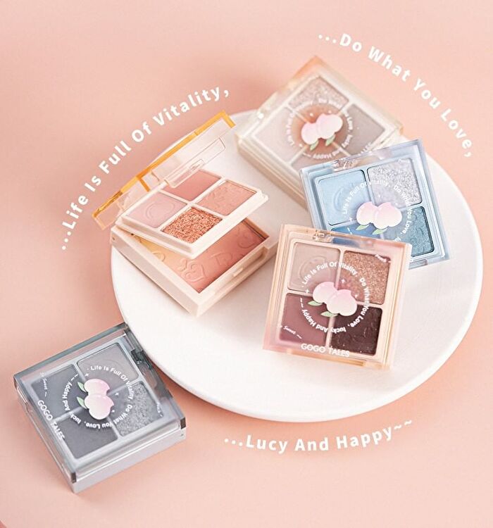 Gogo Tales Eyeshadow & Blush Palette - Rose Sweet Tea - #G05 Rose Sweet Tea - 10.2g