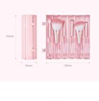 Coringco Pink Roll Make Up Brush Set - 6 pcs