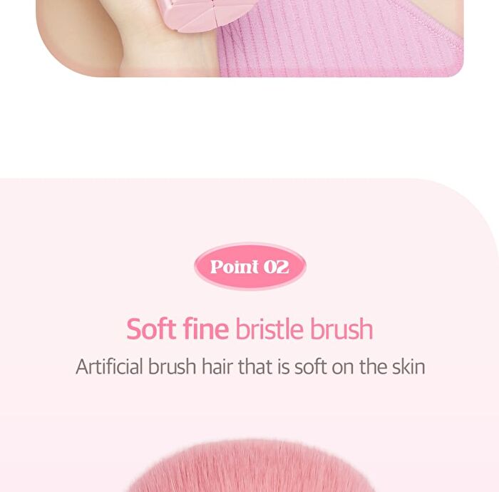 Coringco Pink Roll Make Up Brush Set - 6 pcs