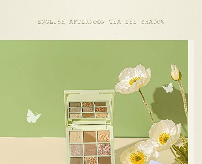 British Afternoon Tea Series 9 Colours Eyeshadow Palette - 01# Lavender - 9g