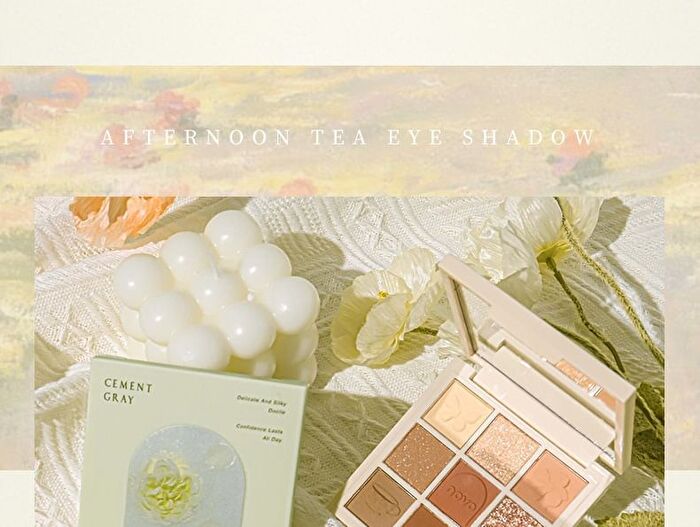 British Afternoon Tea Series 9 Colours Eyeshadow Palette - 01# Lavender - 9g