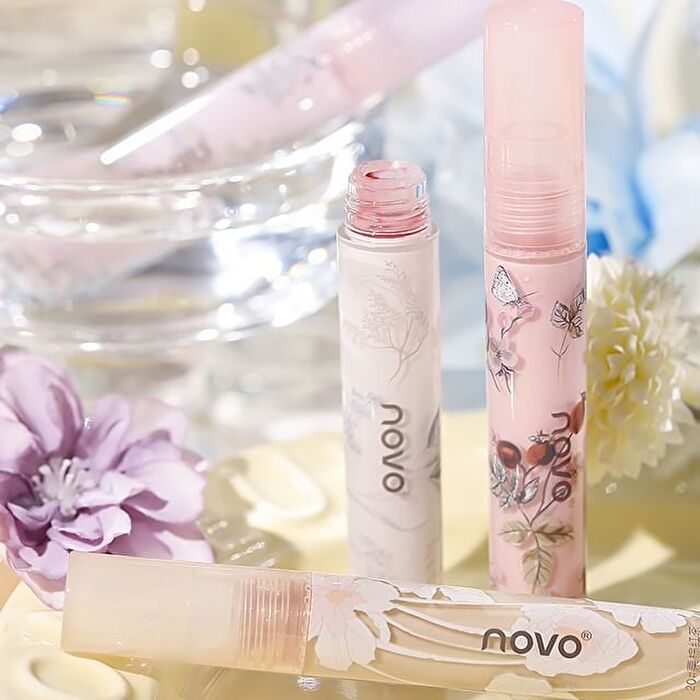Flowers Series Mirror Lip Glaze - 4 Colours - 20# - 2.5g