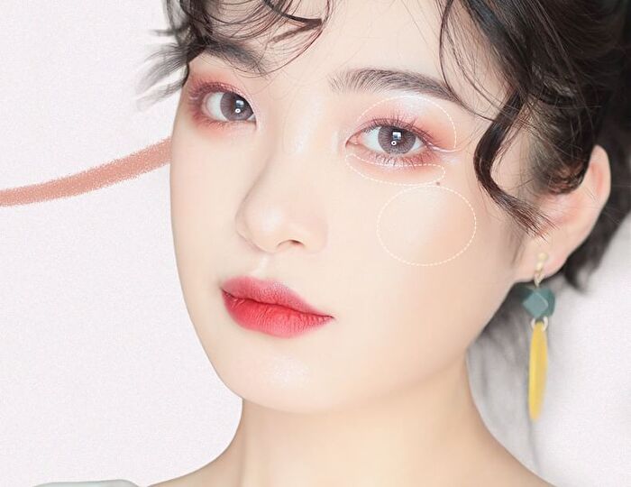 Dual Head Eyeshadow Pencil - 6 Colours - 03# Pink - 1.4g