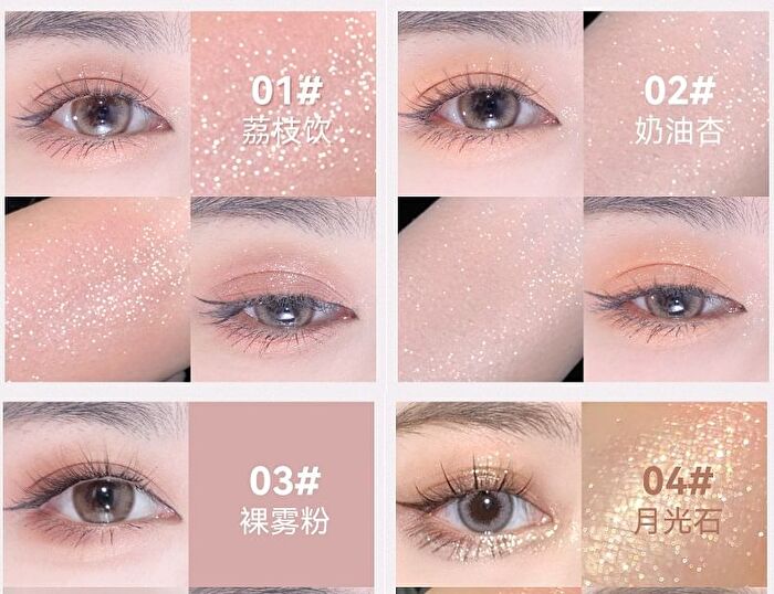 Dual Head Eyeshadow Pencil - 6 Colours - 03# Pink - 1.4g