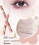 Ultra Fine Liquid Eyeliner Pen - 6 Colours - 02# Dark Brown - 0.6ml