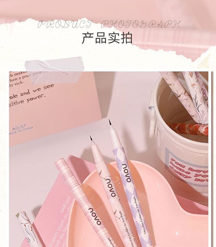 Ultra Fine Liquid Eyeliner Pen - 6 Colours - 02# Dark Brown - 0.6ml