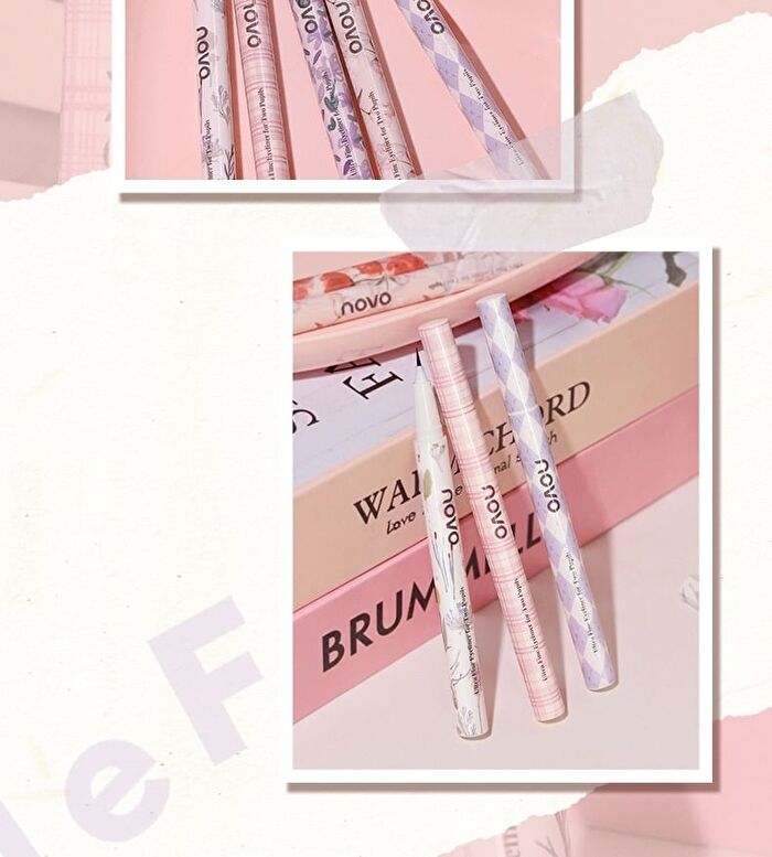 Ultra Fine Liquid Eyeliner Pen - 6 Colours - 02# Dark Brown - 0.6ml
