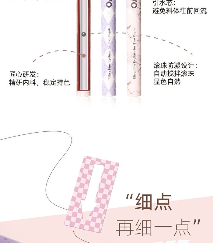 Ultra Fine Liquid Eyeliner Pen - 6 Colours - 02# Dark Brown - 0.6ml