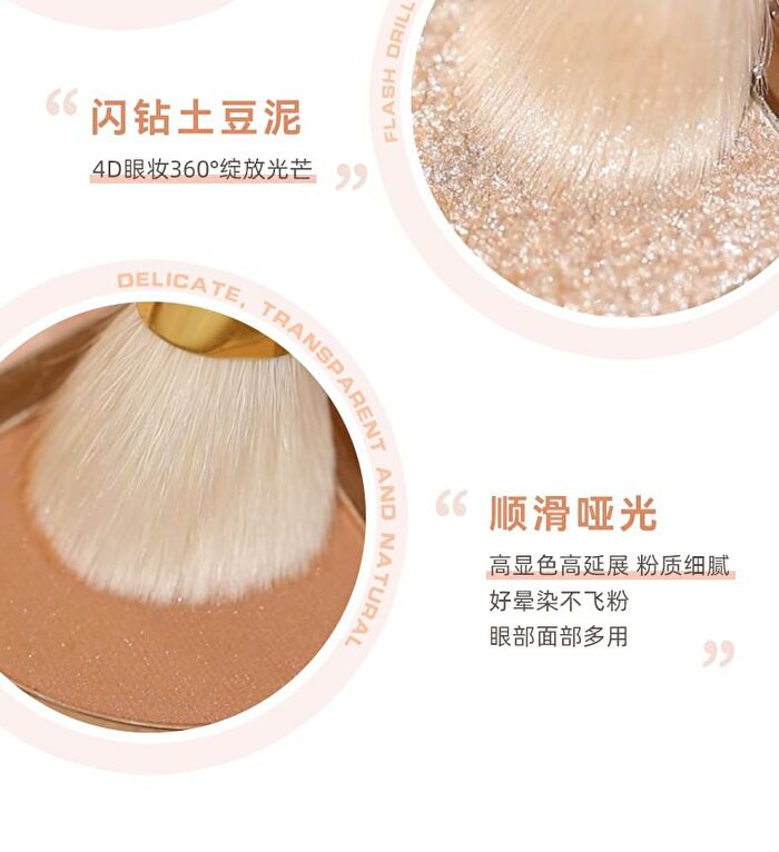 Portable 4 Colours Eyeshadow Palette - 05# - 6g