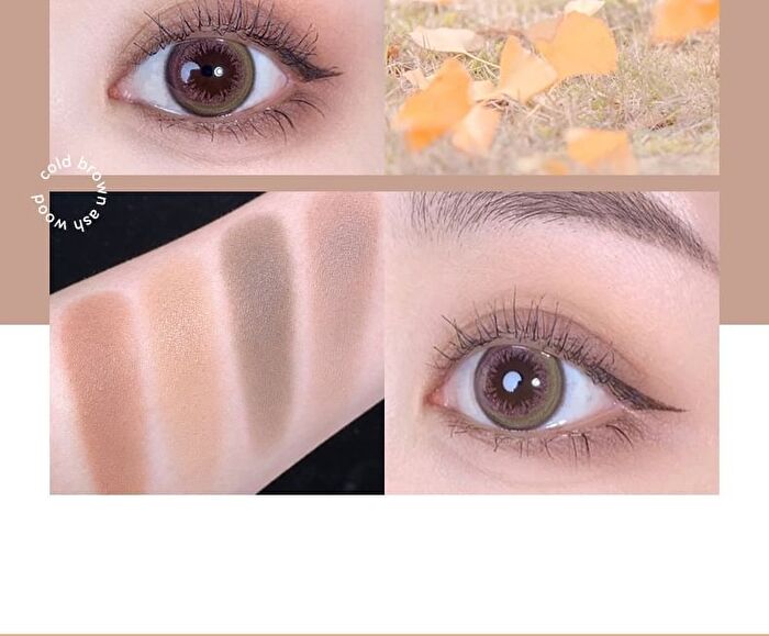 Portable 4 Colours Eyeshadow Palette - 05# - 6g