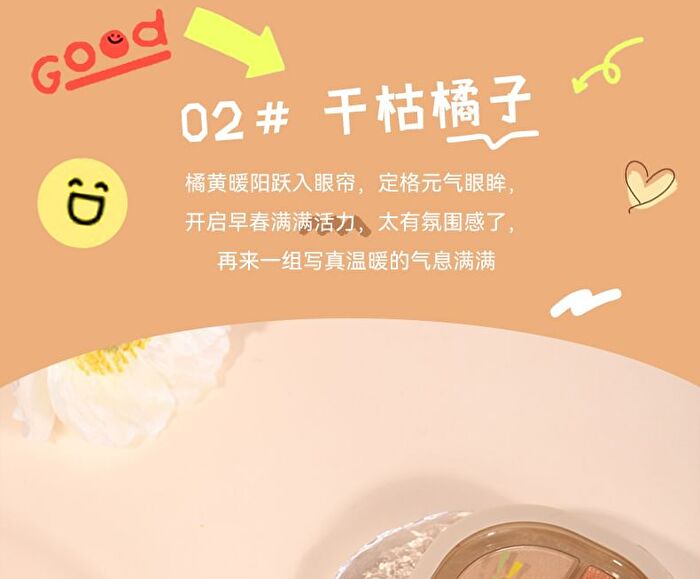 Portable 4 Colours Eyeshadow Palette - 05# - 6g