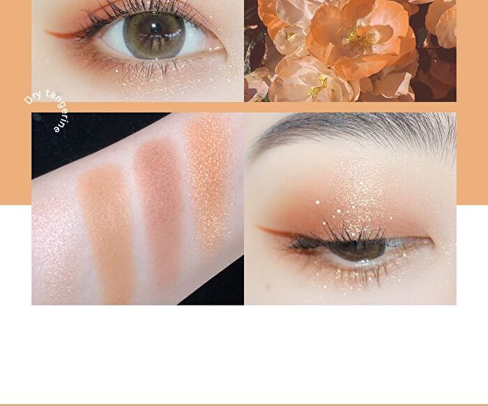 Portable 4 Colours Eyeshadow Palette - 05# - 6g