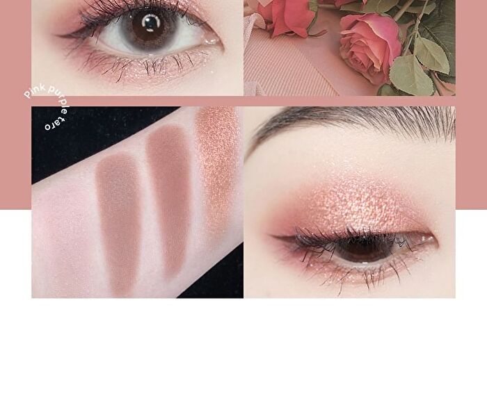 Portable 4 Colours Eyeshadow Palette - 05# - 6g