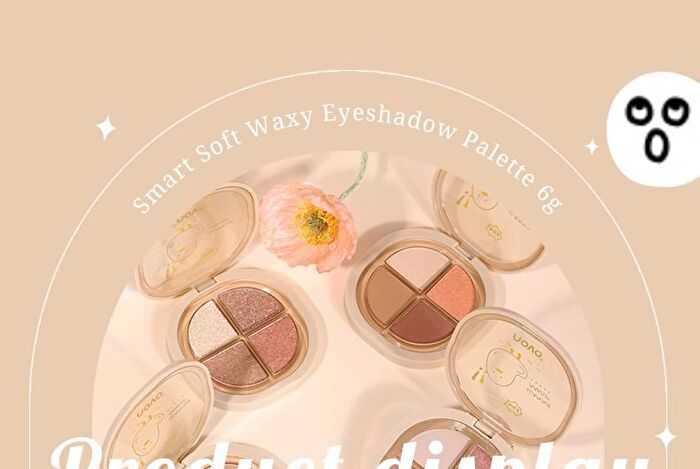 Portable 4 Colours Eyeshadow Palette - 05# - 6g