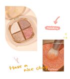 Portable 4 Colours Eyeshadow Palette - 05# - 6g