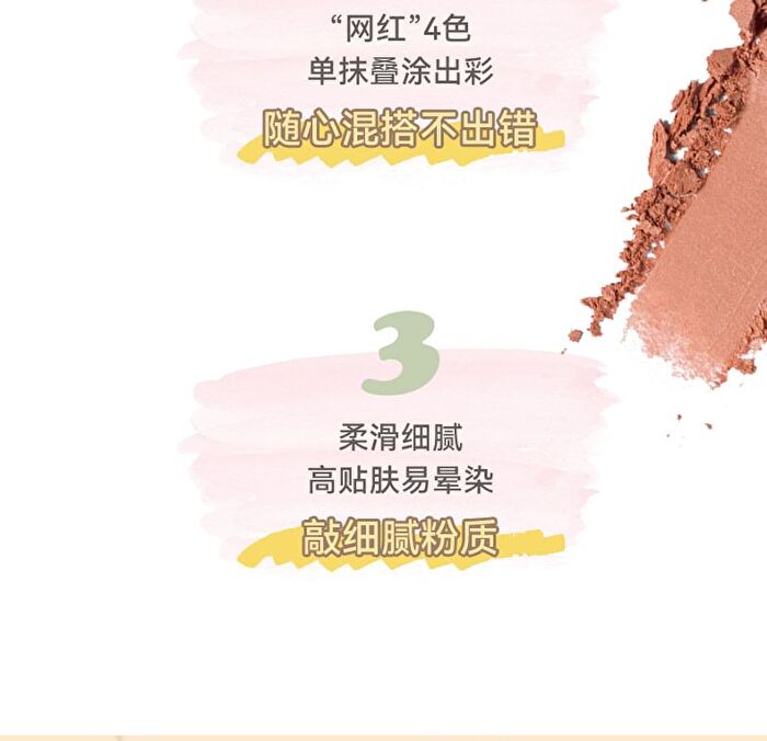 Portable 4 Colours Eyeshadow Palette - 05# - 6g