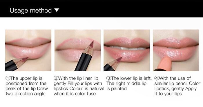 Stereoscopic Lip Liner Set (12 Colors) - 1 Set (12 Colors)