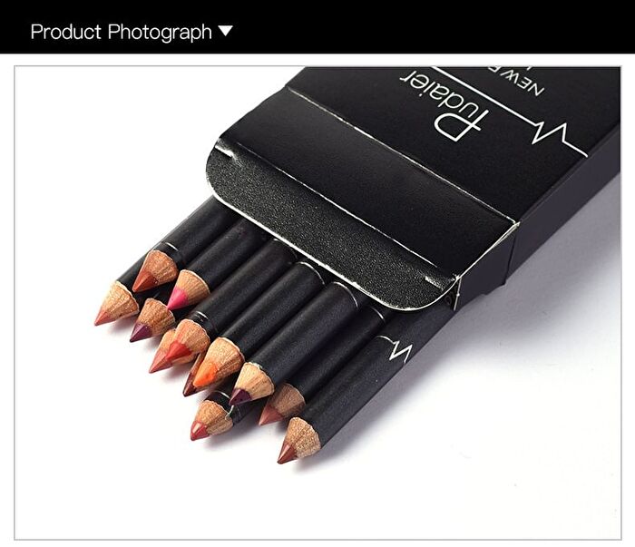 Stereoscopic Lip Liner Set (12 Colors) - 1 Set (12 Colors)