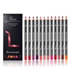 Stereoscopic Lip Liner Set (12 Colors) - 1 Set (12 Colors)
