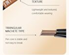 3 In 1 Eyebrow Pencil / Powder / Cream - 6 Colors - #03 - 3g