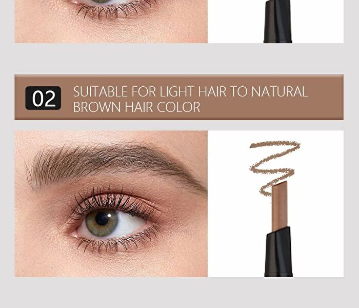 3 In 1 Eyebrow Pencil / Powder / Cream - 6 Colors - #03 - 3g
