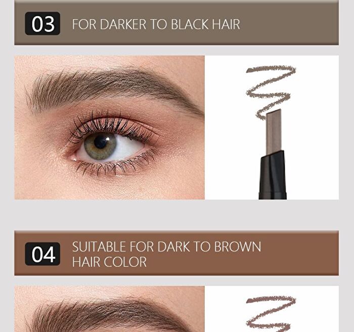3 In 1 Eyebrow Pencil / Powder / Cream - 6 Colors - #03 - 3g