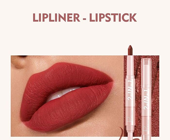 Dual Head Lip Liner & Lipstick - 16 Colors - #09 - 3.5g