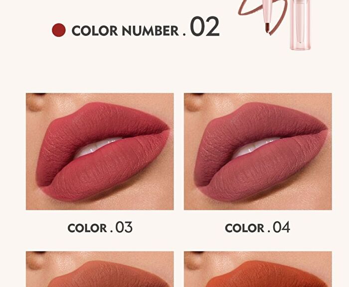 Dual Head Lip Liner & Lipstick - 16 Colors - #09 - 3.5g