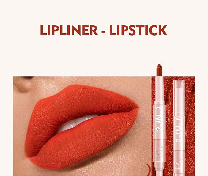 Dual Head Lip Liner & Lipstick - 16 Colors - #09 - 3.5g