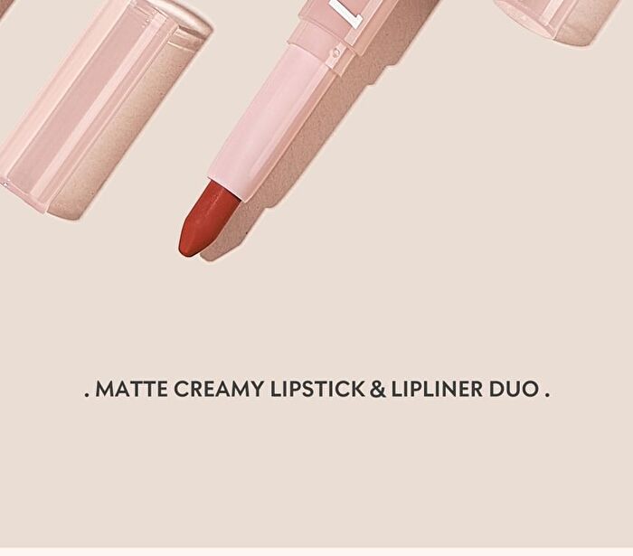 Dual Head Lip Liner & Lipstick - 16 Colors - #09 - 3.5g