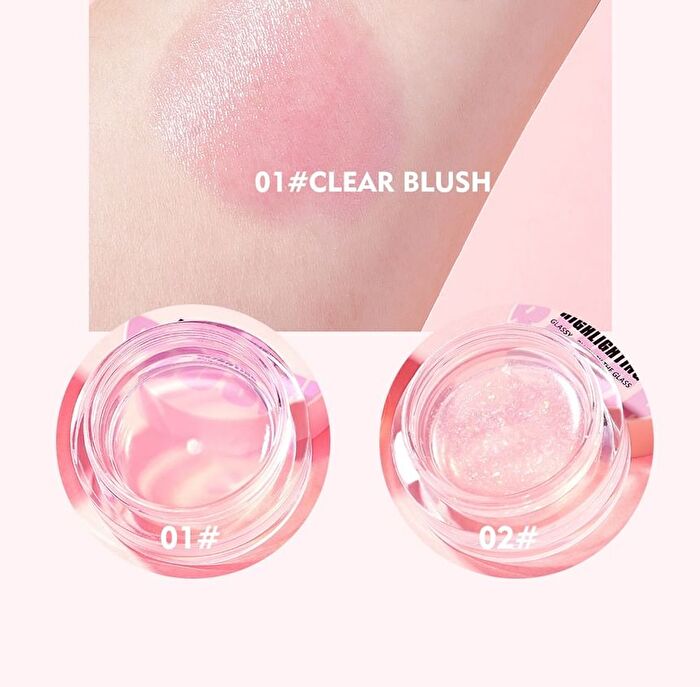Temperature Change Glassy Highlighting Blush - 02# Glitter - 10g