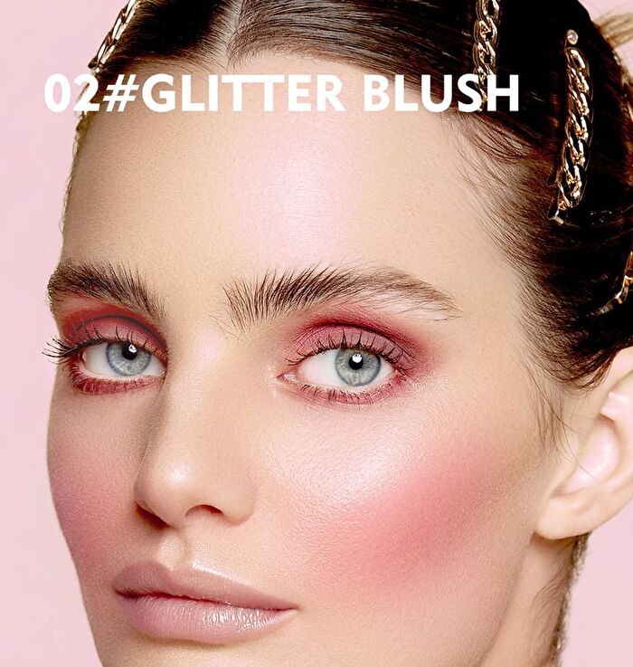 Temperature Change Glassy Highlighting Blush - 02# Glitter - 10g