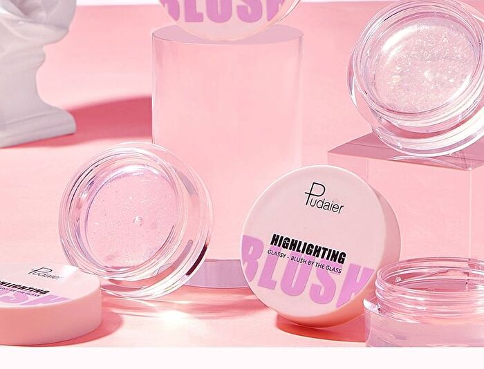 Temperature Change Glassy Highlighting Blush - 02# Glitter - 10g