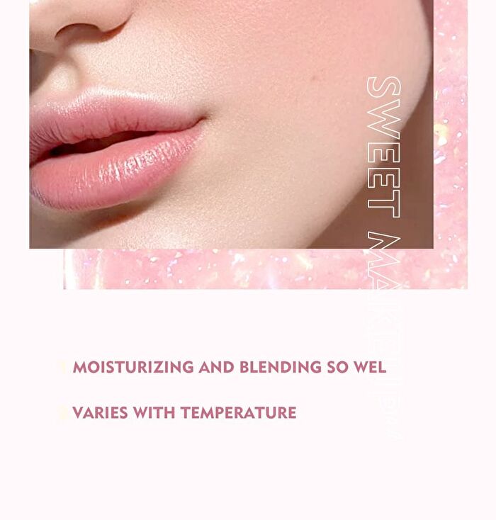 Temperature Change Glassy Highlighting Blush - 02# Glitter - 10g