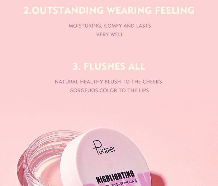 Temperature Change Glassy Highlighting Blush - 02# Glitter - 10g